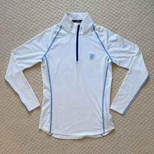 Ralph Lauren X - White Long Sleeve Quarter-Zip Top